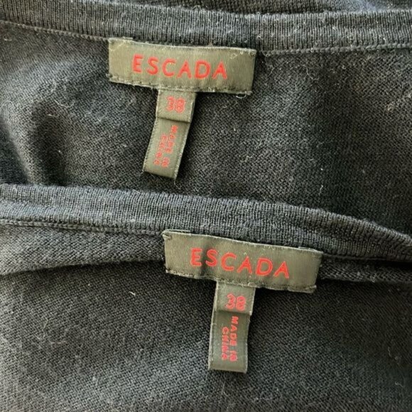 Escada Cashmere Beaded Sweater Cardigan Shell Set - Picture 11 of 13